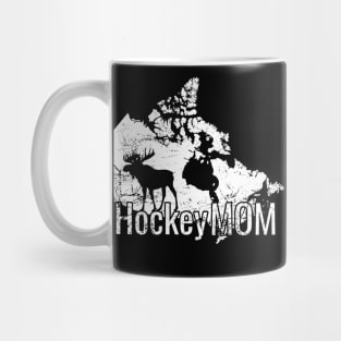 Hockey Mom with Canada and its Reindeer Mug